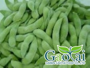 IQF green soybean in pod
