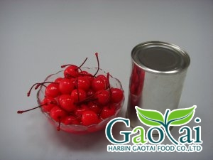 Canned cherry in syrup